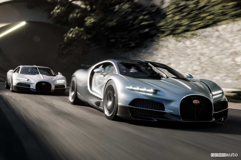 Bugatti Tourbillon su strada
