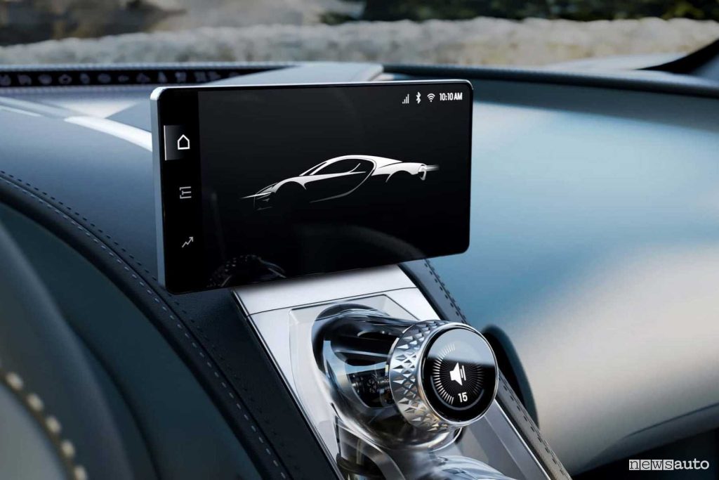Bugatti Tourbillon display infotainment