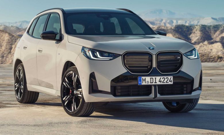 Nuova BMW X3 M50 xDrive anteriore 3/4
