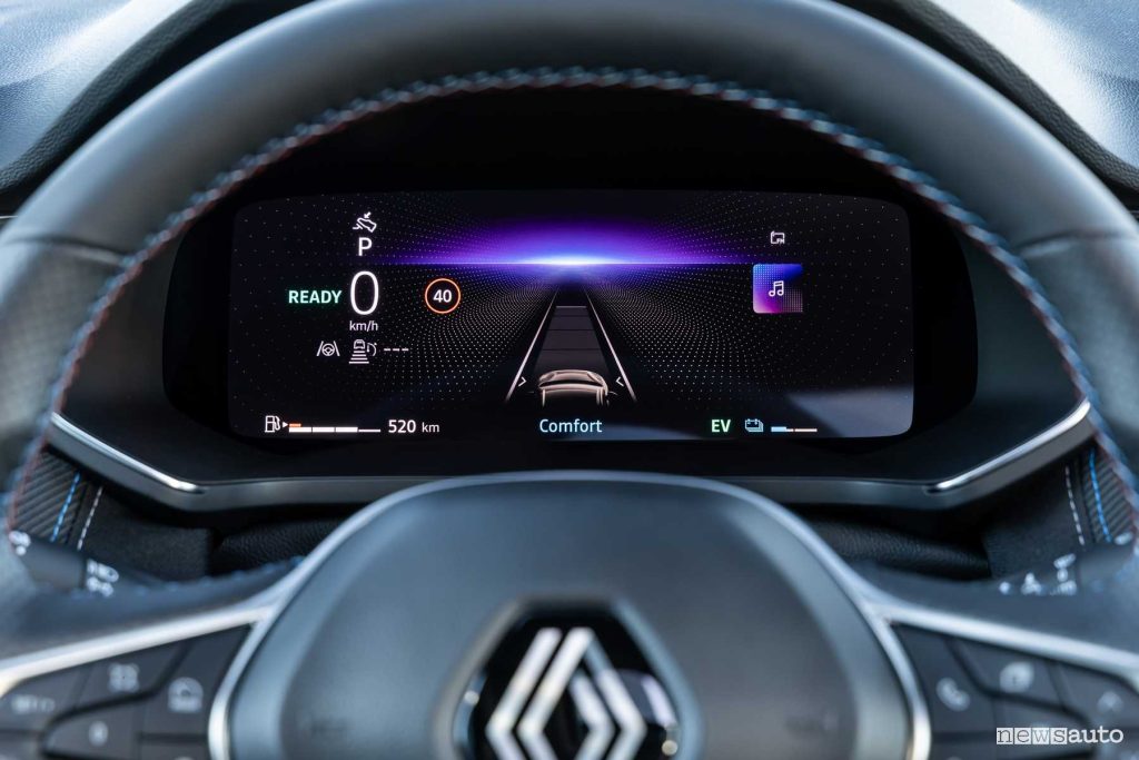 Renault Captur E-Tech hybrid Esprit Alpine display quadro strumenti