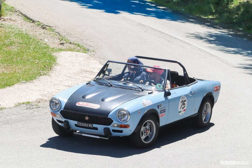 Fiat 124 Abarth Rally del 1973 di Mafra all'Abruzzo Gran Tour