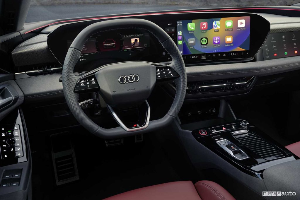 Audi S6 Avant e-tron volante, plancia abitacolo