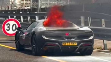 Incendio Ferrari ibrida plug-in