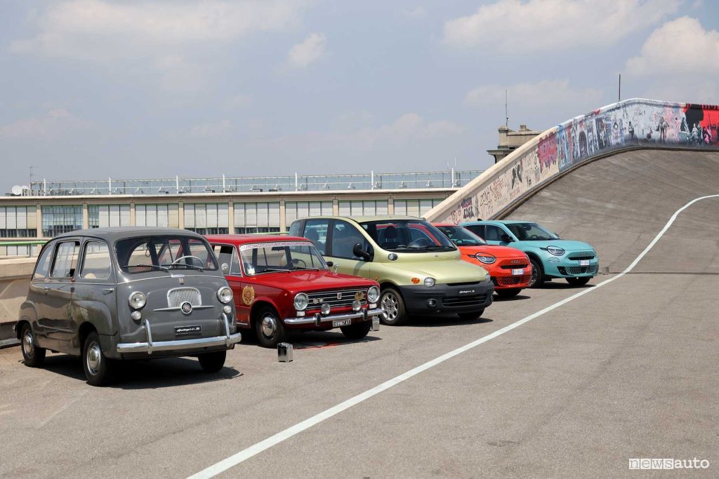 Fiat storiche parata 125 anni al Lingotto