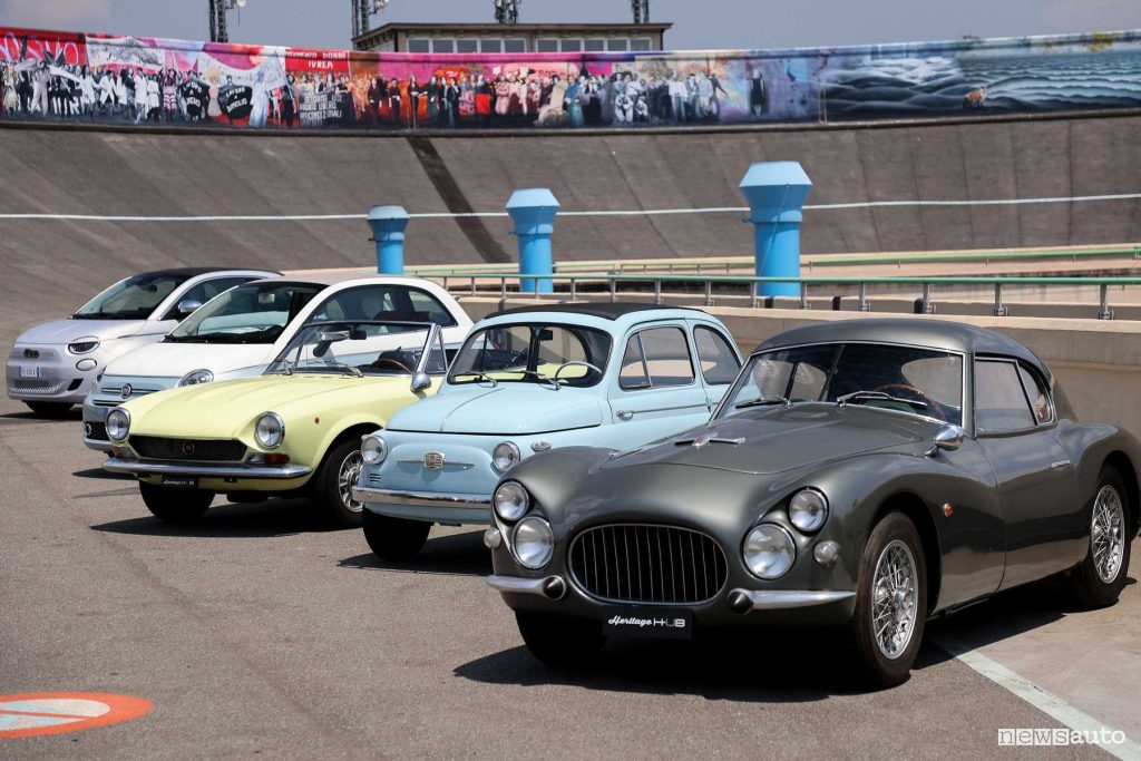 Fiat storiche parata 125 anni al Lingotto