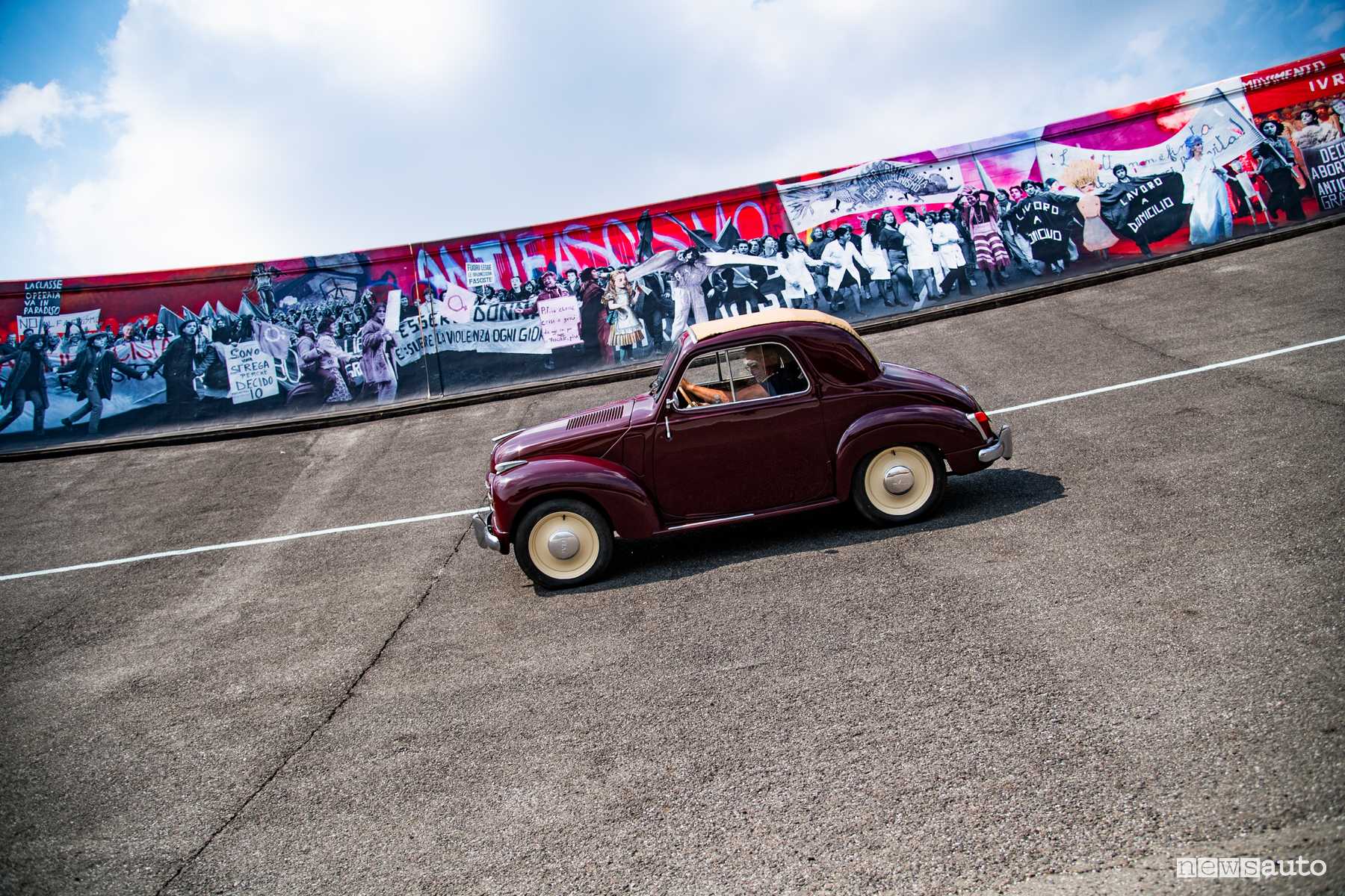 Fiat storiche parata 125 anni al Lingotto