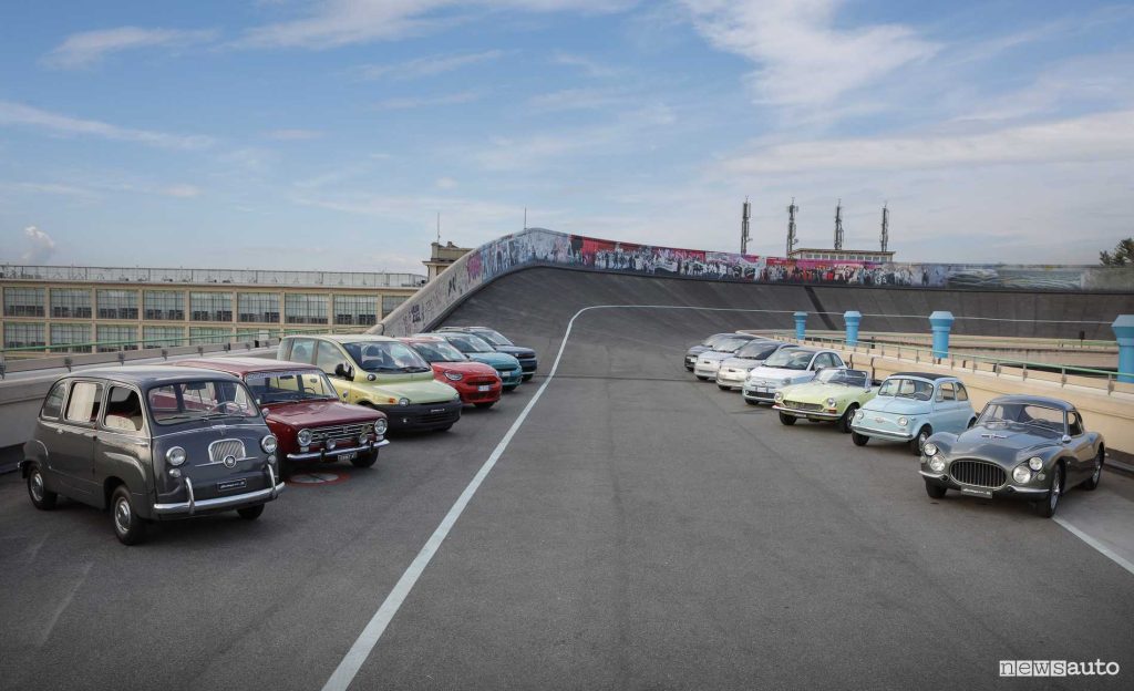 Fiat storiche parata 125 anni al Lingotto