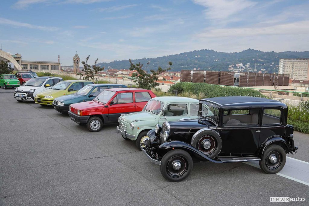 Fiat storiche parata 125 anni al Lingotto