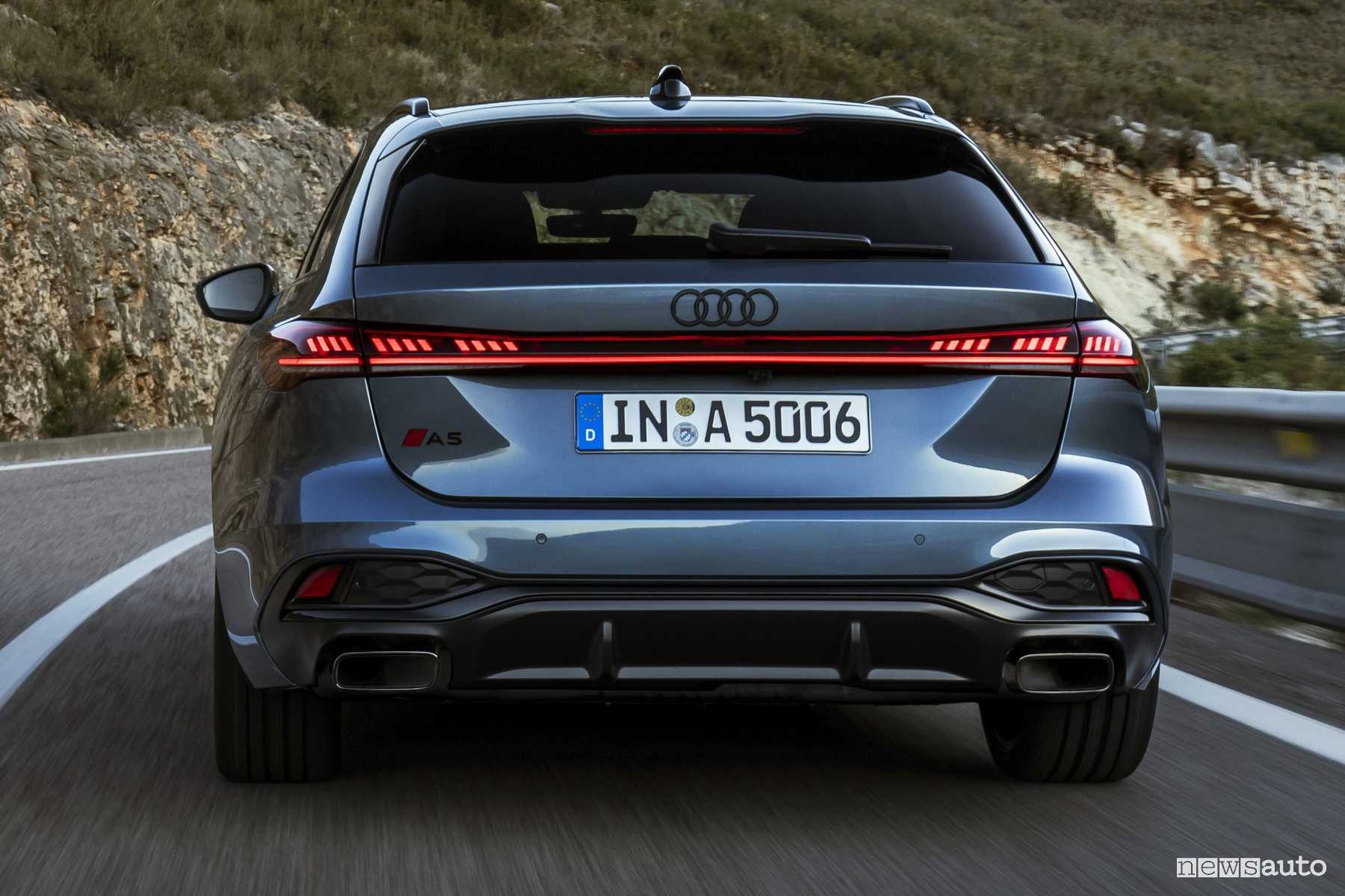 Nuova Audi A5 Avant su strada