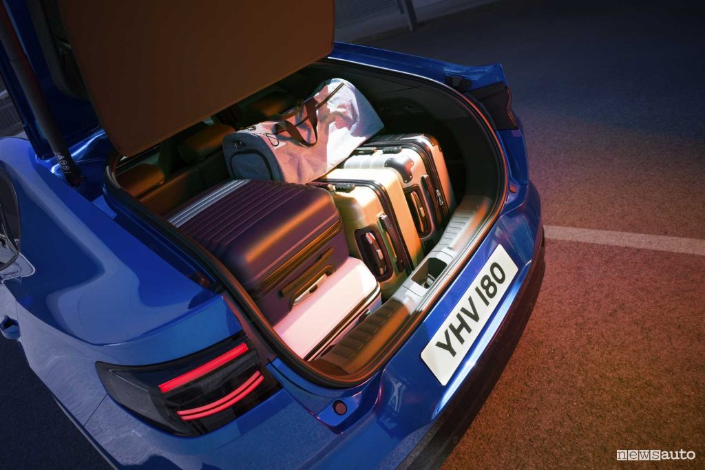Nuova Ford Capri bagagliaio