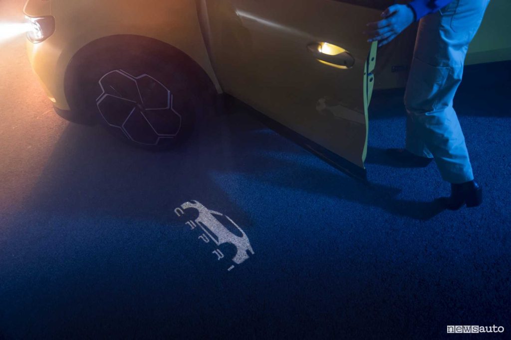 Nuova Ford Capri luce portiere proiettata a terra