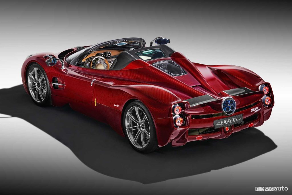 Pagani Utopia Roadster posteriore 3/4