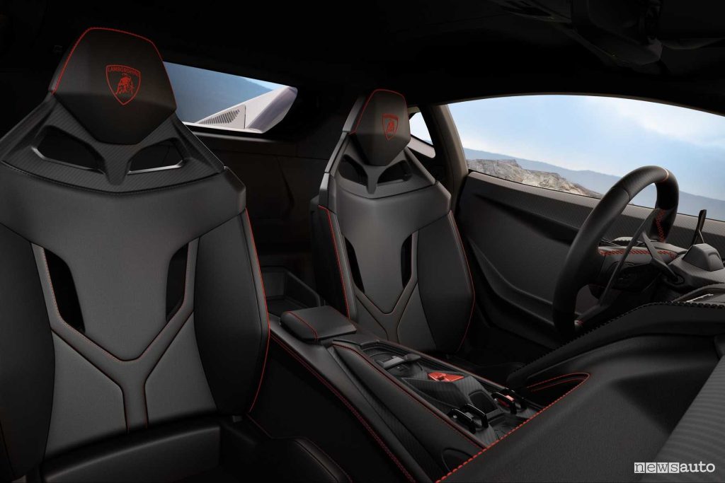 Lamborghini Temerario sedili abitacolo
