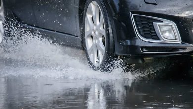 Acquaplaning fenomeno che si presenta su strada quando piove forte
