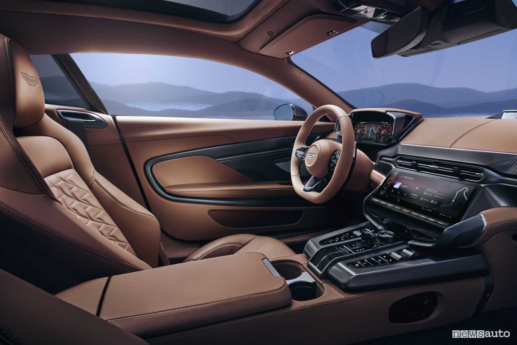 Aston Martin Vanquish sedili anteriori abitacolo