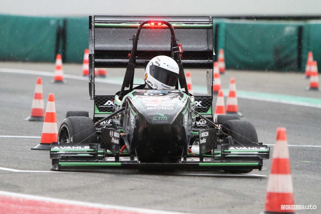 Formula SAE Italy 2024 monoposto in pista