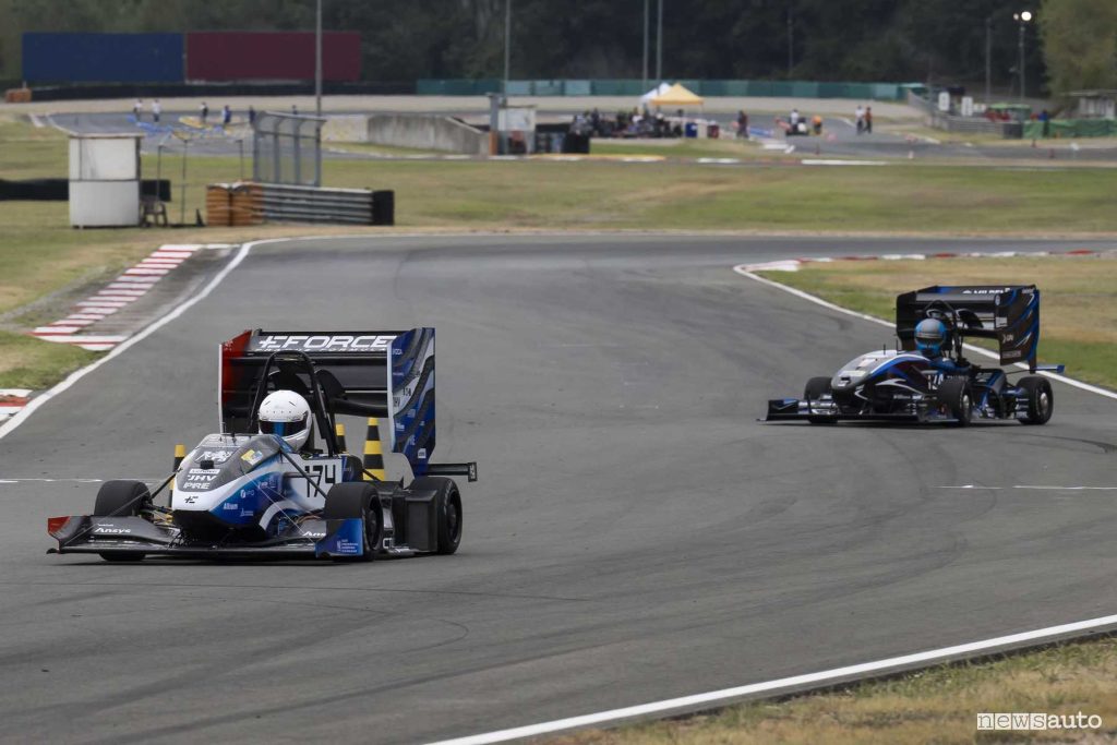 Formula SAE Italy 2024 monoposto in pista