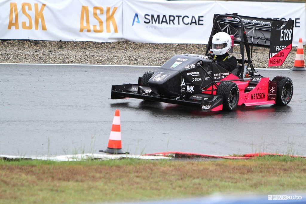 Formula SAE Italy 2024 monoposto in pista