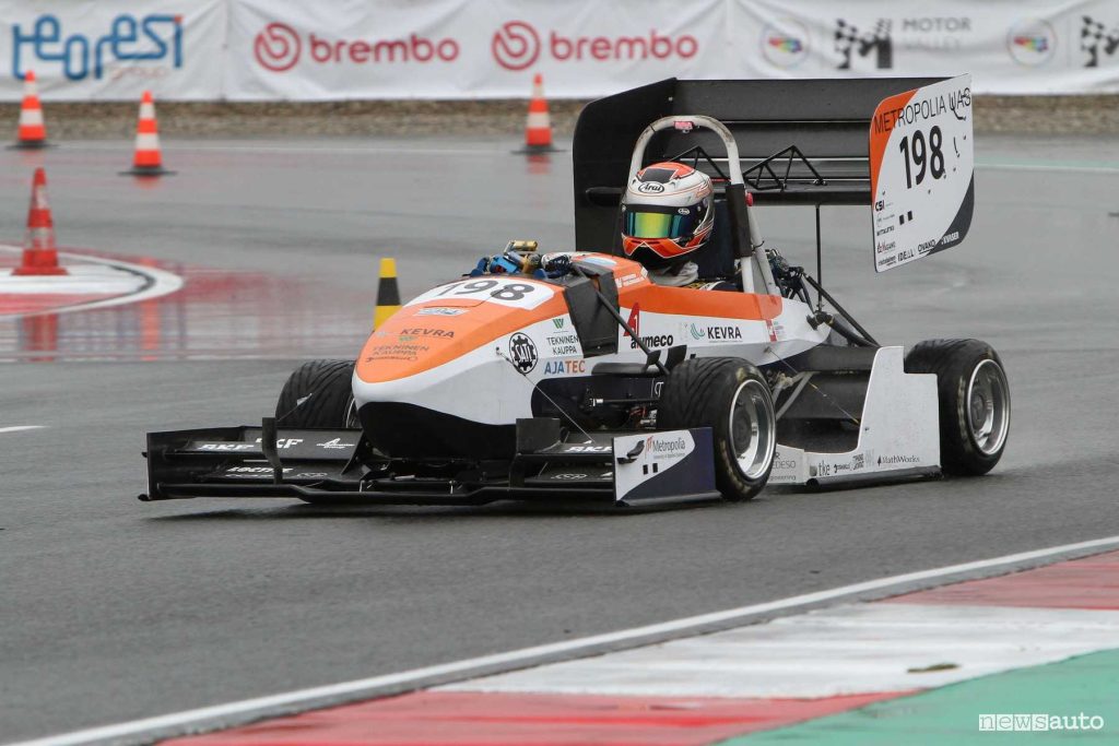 Formula SAE Italy 2024 monoposto in pista