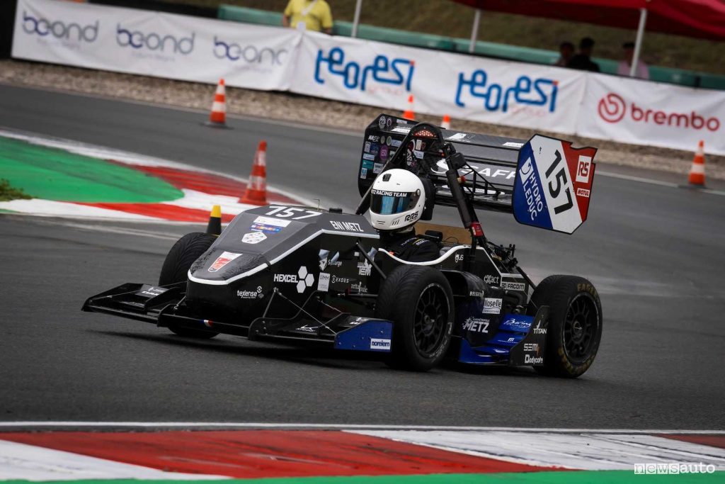 Formula SAE Italy 2024 monoposto in pista