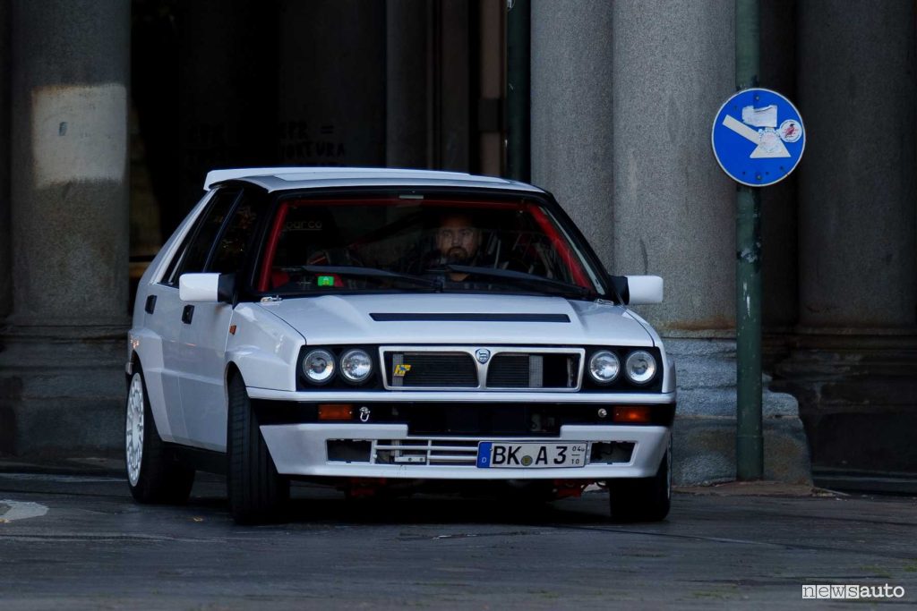 Raduno Lancia Delta Amiki Miei con Miky Biasion al Salone Auto Torino