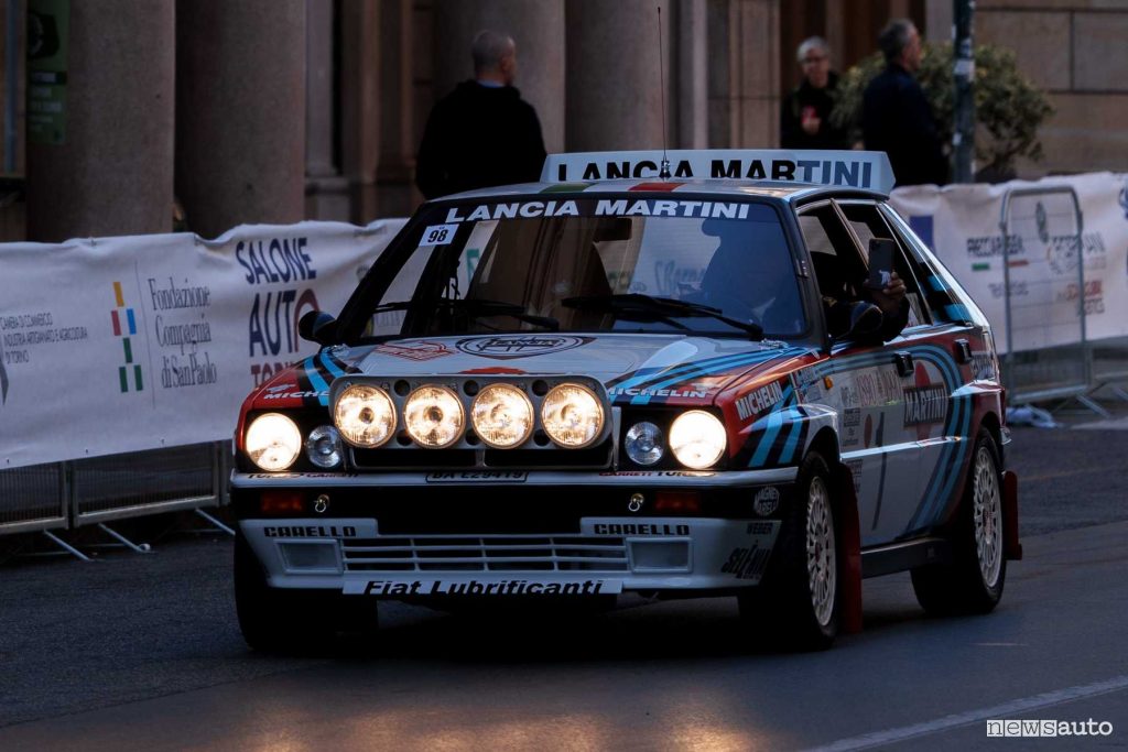 Raduno Lancia Delta Amiki Miei con Miky Biasion al Salone Auto Torino
