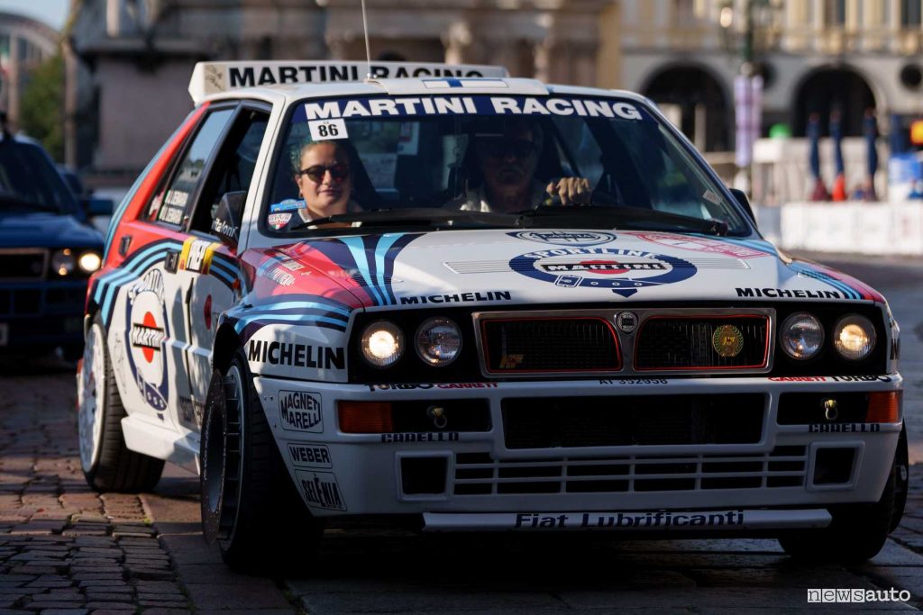 Raduno Lancia Delta Amiki Miei con Miky Biasion al Salone Auto Torino
