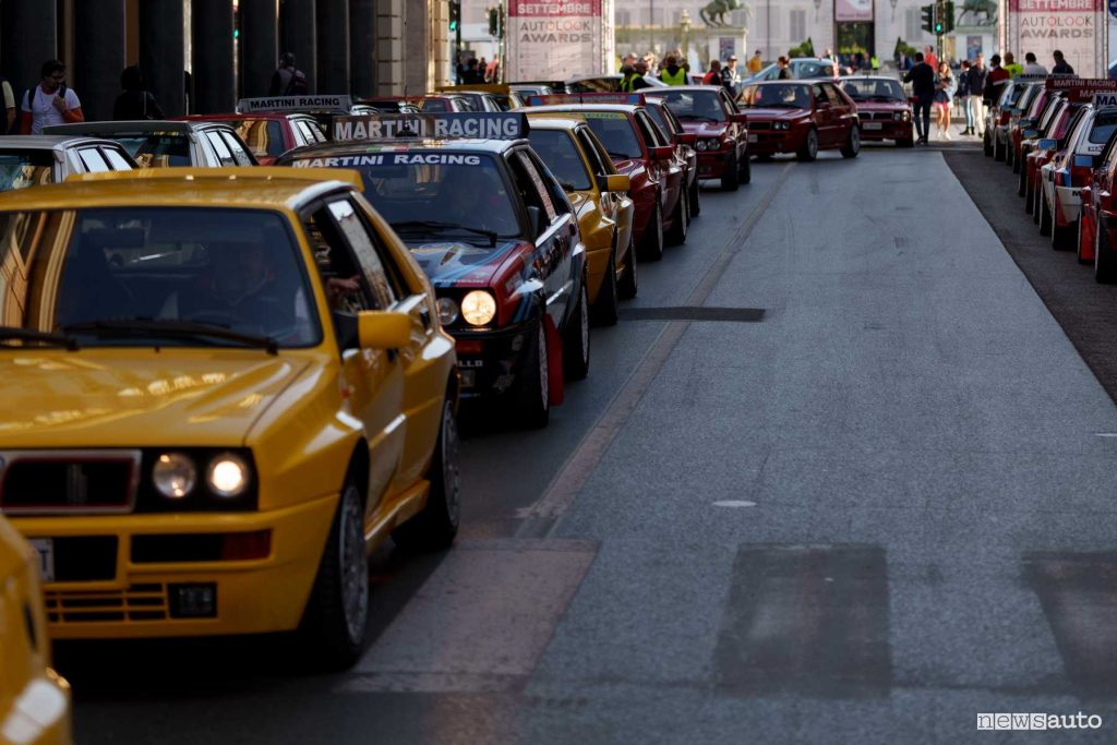 Raduno Lancia Delta Amiki Miei con Miky Biasion al Salone Auto Torino