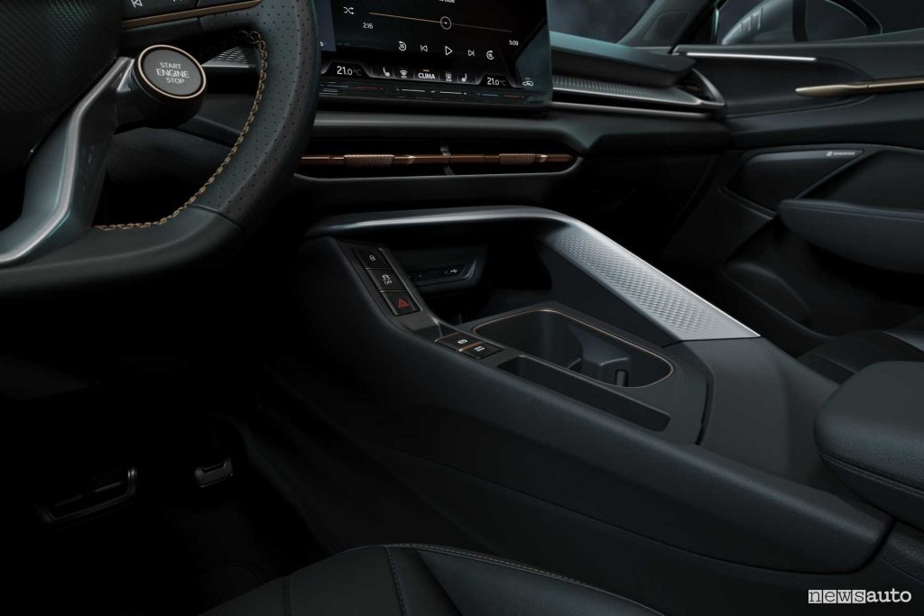 Cupra Terramar comandi console centrale