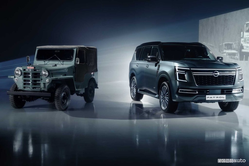 Nuovo Nissan Patrol nuova e vecchia