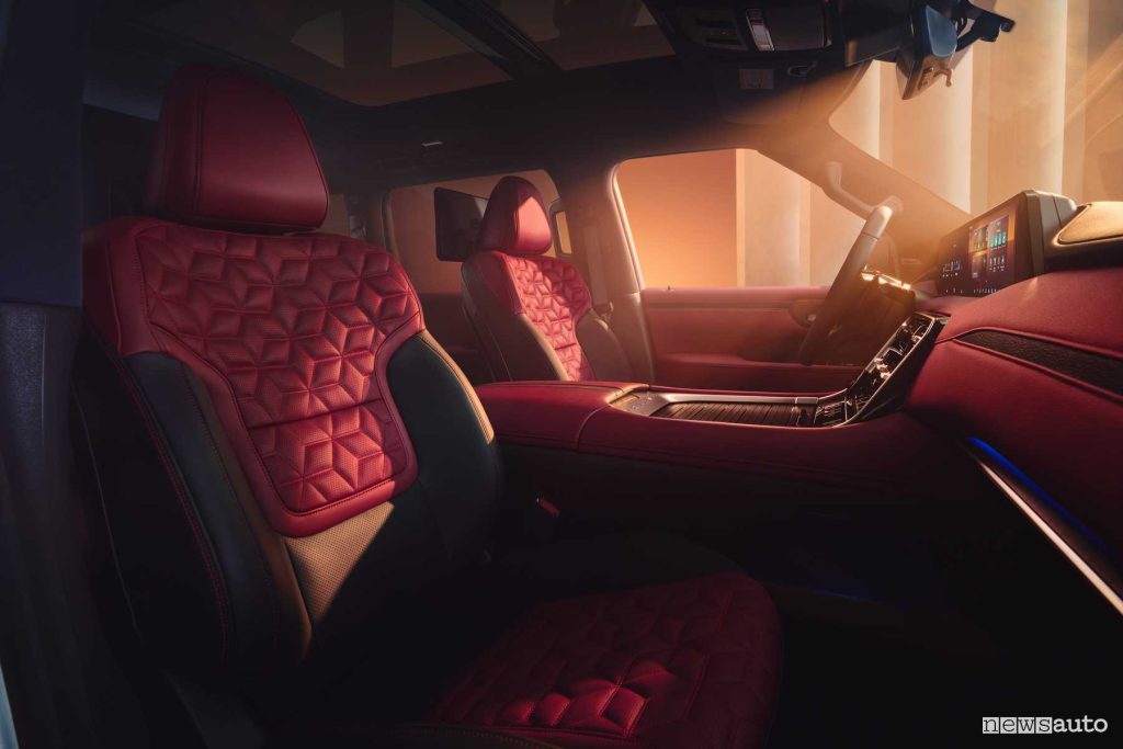 Nuovo Nissan Patrol sedili anteriori abitacolo