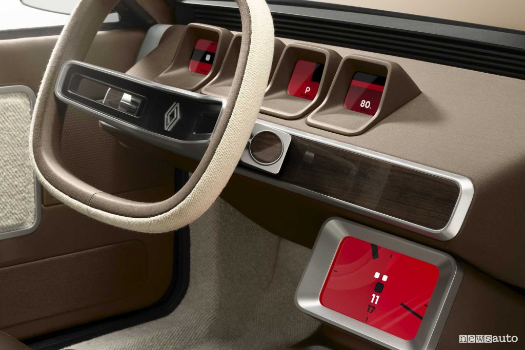 Renault R17 electric restomod plancia