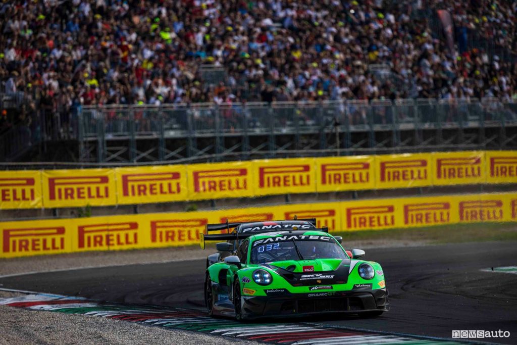 Porsche 911 GT3 R (992) in azione alla 3 Ore Monza 2024 Fanatec GT World Challenge Europe