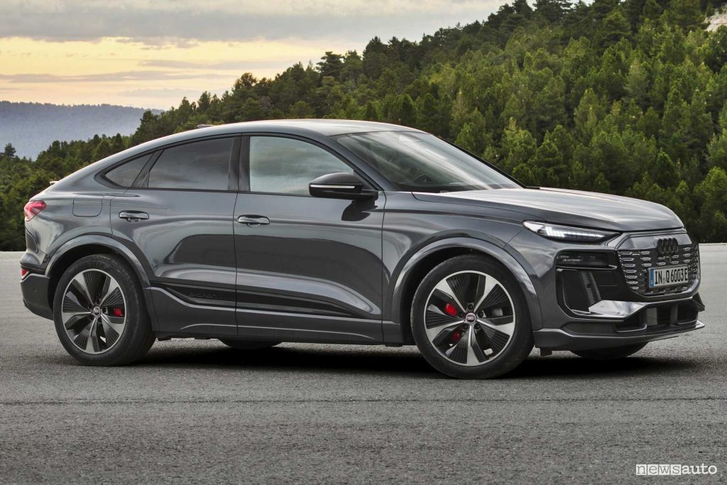 Audi Q6 Sportback e-tron anteriore 3/4