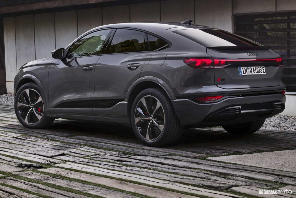Audi Q6 Sportback e-tron posteriore 3/4
