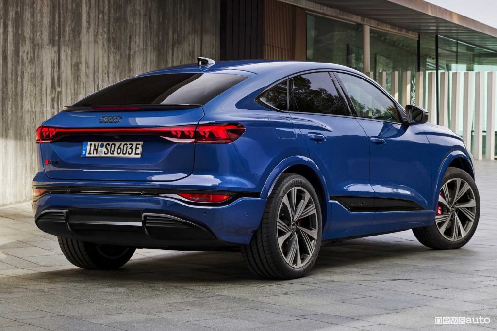 Audi SQ6 Sportback e-tron posteriore 3/4