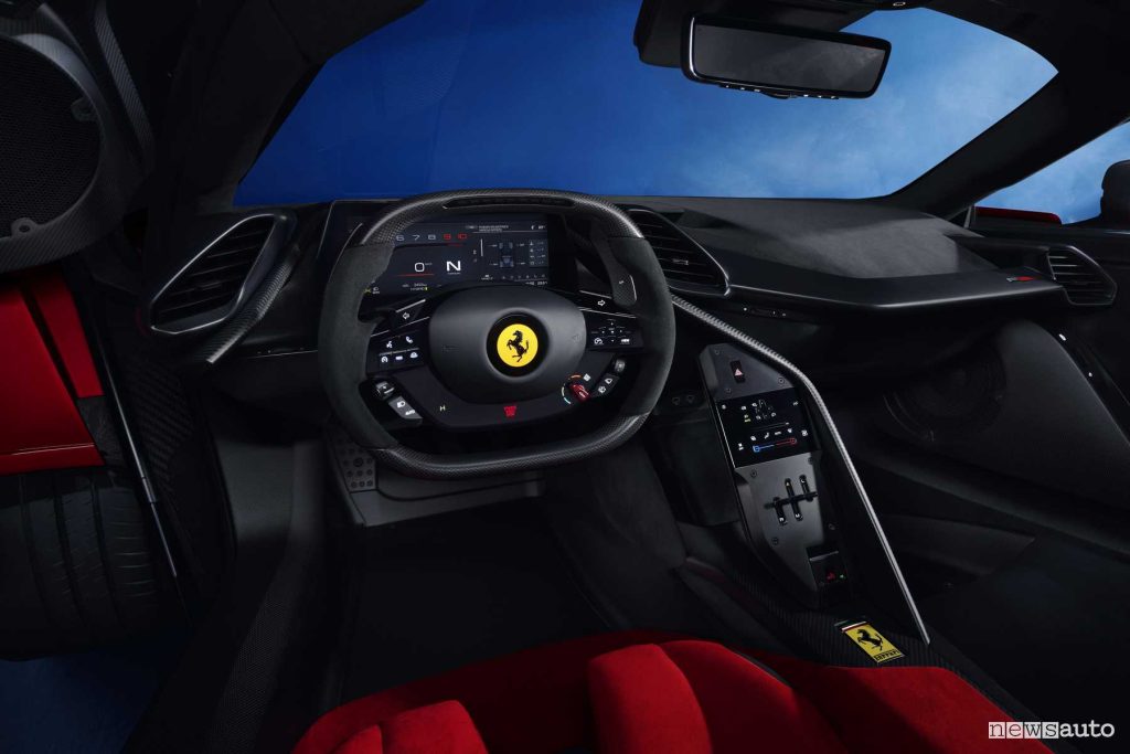 Ferrari F80 volante abitacolo