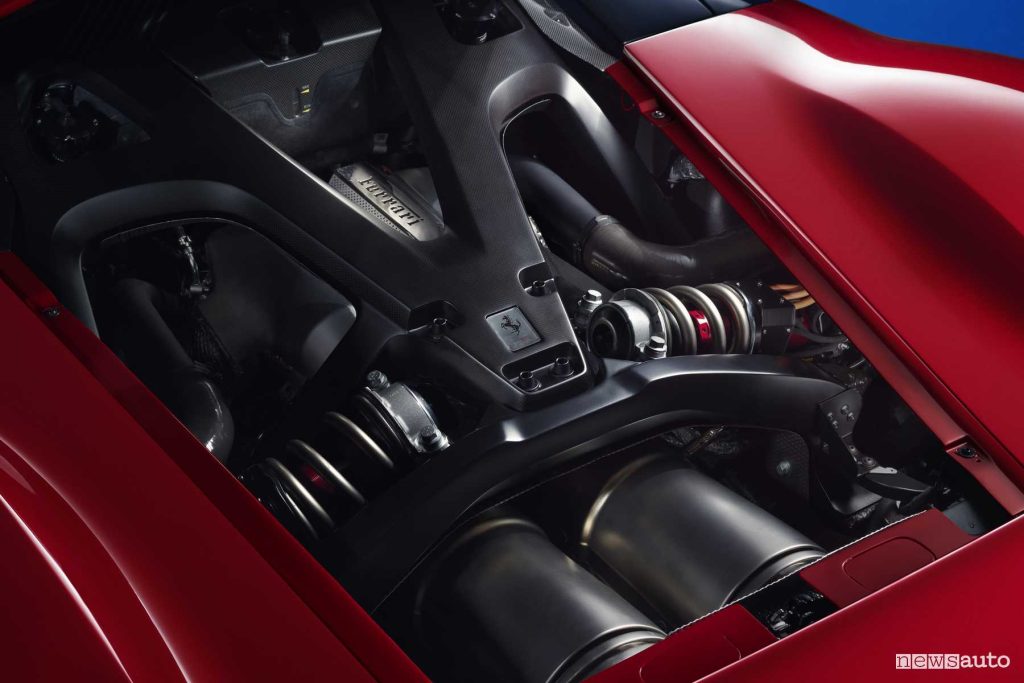 Ferrari F80 motore V6 tubo ibrido