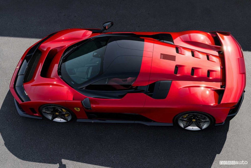 Ferrari F80 vista dall'alto