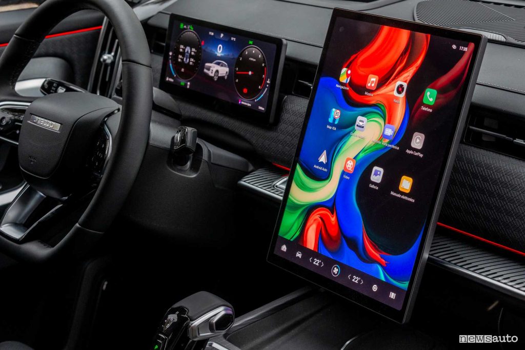 Jaecoo 7 display verticale infotainment