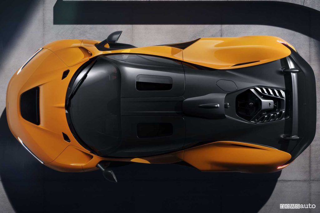 McLaren W1 tetto, vista dall'alto