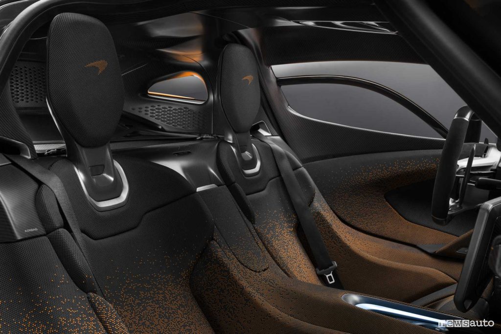 McLaren W1 sedili integrati nella monoscocca