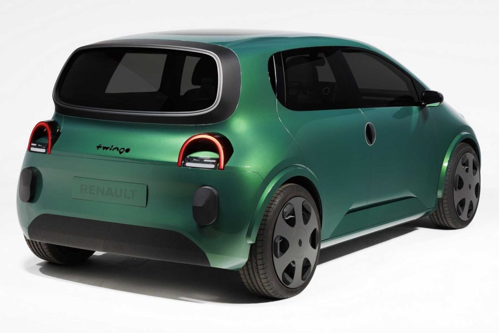 Renault Twingo E-Tech Electric Prototype posteriore 3/4