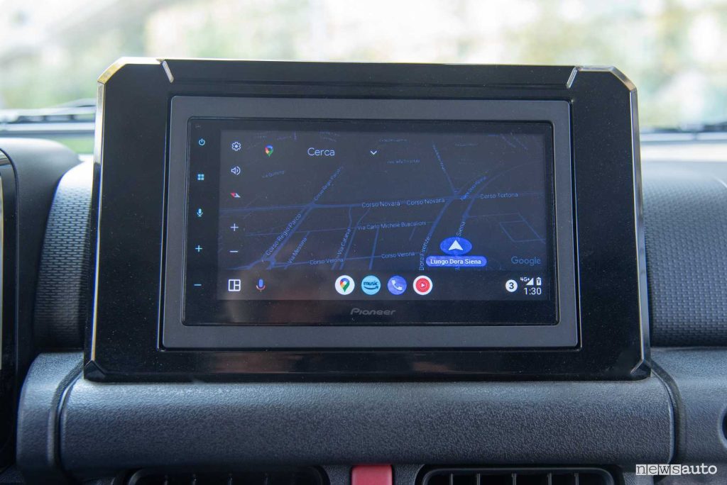 Suzuki Jimny Mata display infotainment Android Auto