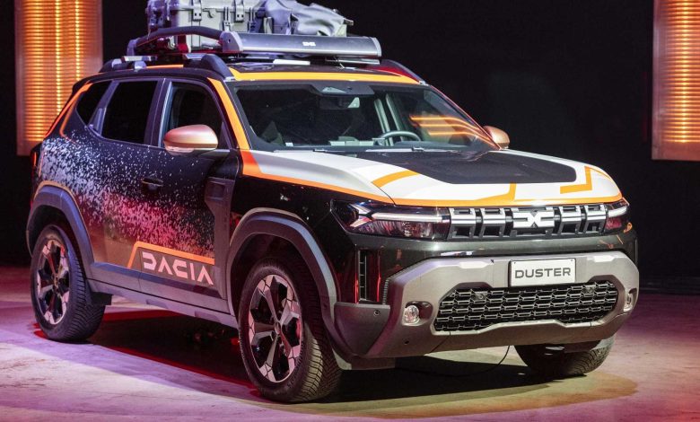 Dacia Duster livrea Sandriders anteriore 3/4