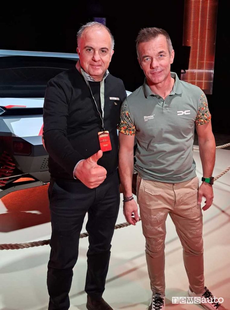 Giovanni Mancini con Sébastien Loeb