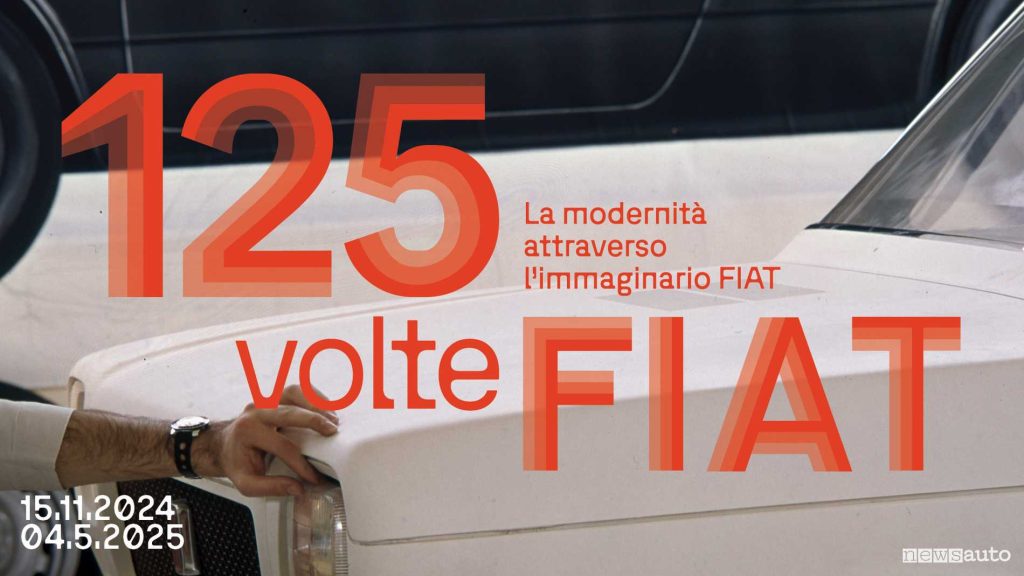 Locandina mostra Fiat 125 anni