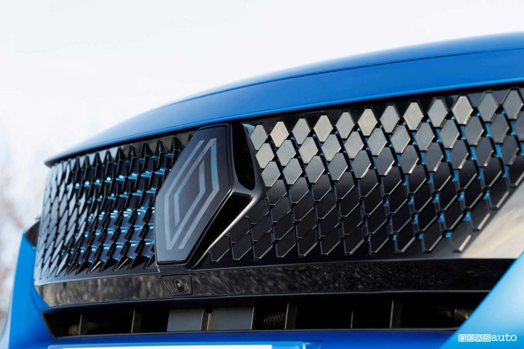 Renault Rafale E-Tech 4x4 Esprit Alpine telecamera griglia anteriore