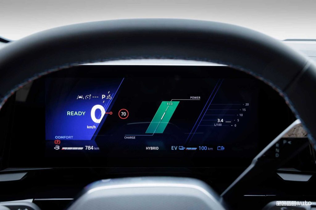 Renault Rafale E-Tech 4x4 Esprit Alpine display quadro strumenti