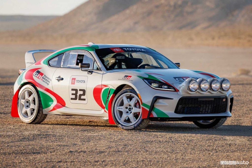 Toyota GR86 Rally Legacy Concept anteriore 3/4